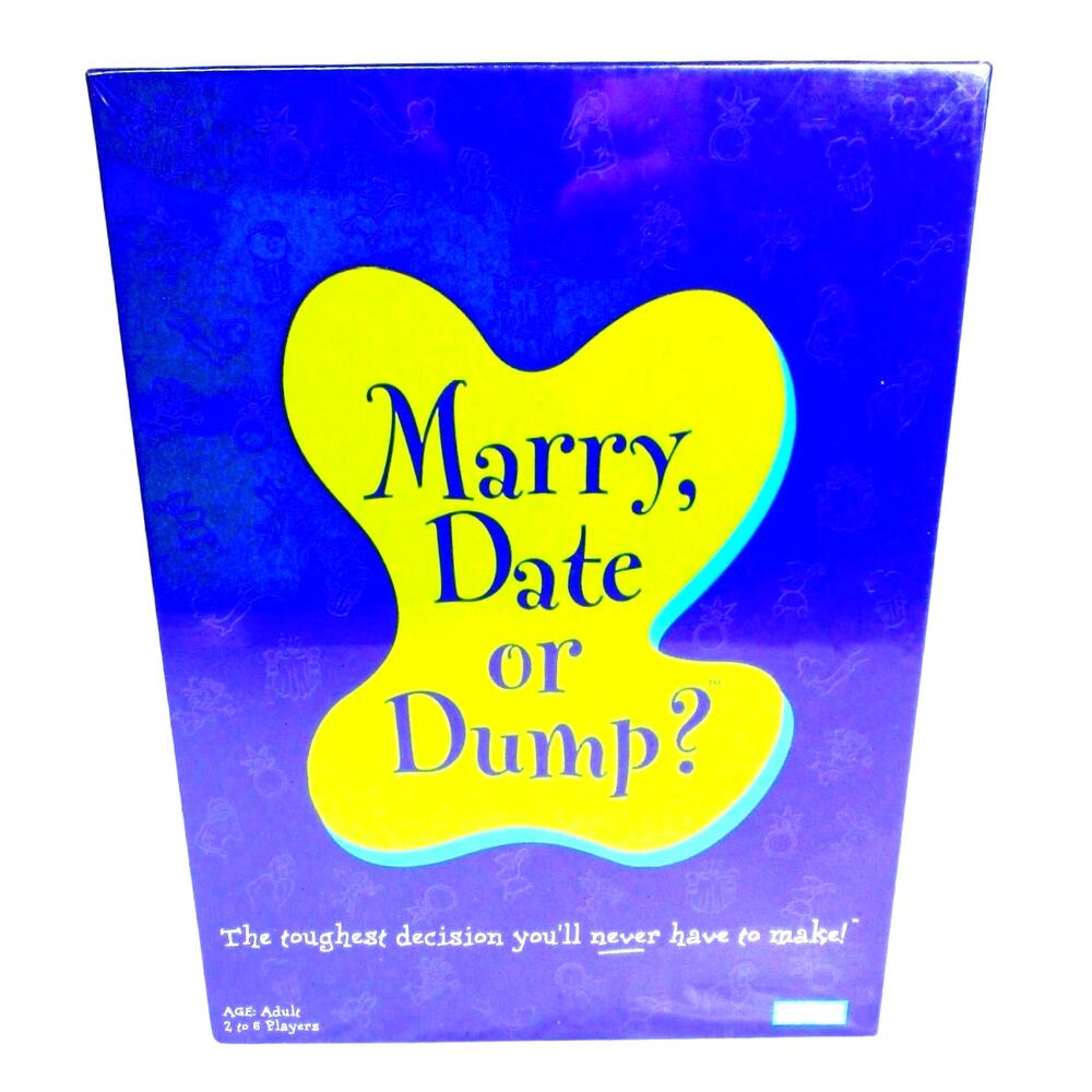 Parker Brothers Funny Adult Party Game Night "Marry, Date or Dump" Relationships
